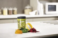 Coupe légumes spirale 3 en 1 Joseph Joseph Spiro en acier inoxydable et polymère