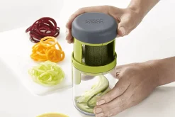 Coupe légumes spirale 3 en 1 Joseph Joseph Spiro en acier inoxydable et polymère