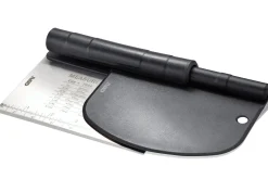 Coupe-pâte Gefu Dutto 2-en-1 en acier inox et polymère noir