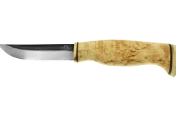 Couteau Arctic Legend Hobby Knife AL903 artisanal lame 9,5cm manche en bouleau + étui en cuir