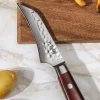 Couteau bec d'oiseau Fukito Rosewood Damas 67 couches 8cm