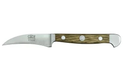 Couteau bec d'oiseau Güde Alpha Chêne 6cm en acier forgé