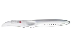 Couteau bec d'oiseau japonais Global Sai S04R lame martelée 6.5cm
