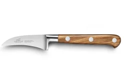 Couteau bec d'oiseau Sabatier Provençao 100% forgé 6cm manche olivier