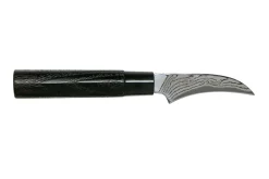 Couteau bec d'oiseau Tojiro Shippu Black Damas lame 7cm