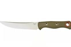 Couteau Benchmade Meatcrafter 15500-3 lame 15,4cm manche ajouré en G10 vert + étui boltaron