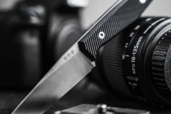 Couteau Böker AK1 American Tanto 129504 lame en acier 7,6cm manche en G10 noir + étui en kydex