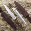 Couteau Böker Arbolito Colmillo Guayacan 02BA918G lame en acier 25cm manche en bois de Guayacan + étui en cuir
