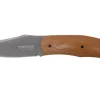 Couteau Böker Boxer Fixed 120503 lame en acier 8,4cm manche en micarta marron + étui en cuir