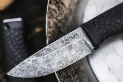 Couteau Böker Bronco Mini 121505 lame en acier 8,9cm manche en TPE noir + étui en kydex