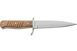 Couteau Böker Trench Knife 121918 lame en acier carbone 14,4cm manche en noyer + étui en cuir