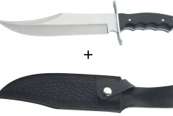 Couteau Bowie Herbertz 102325 lame 24,8cm manche pakkawood + étui en cuir