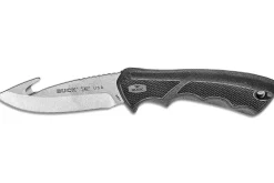 Couteau Buck 685 Bucklite Max II Large Guthook 0685BKG lame 10,2cm manche caoutchouc noir + étui polyester