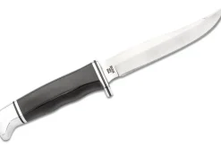 Couteau Buck 105 Pathfinder 0105BKS lame 12,7cm manche résine phénolique noir/alu + étui cuir