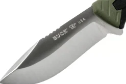 Couteau Buck 656 Pursuit Large 0656GRS lame 11,4cm manche nylon/fibres de verre vert + étui polyester