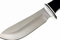 Couteau Buck 103 Skinner 0103BKS lame 10,2cm manche résine phénolique noir/alu avec étui en cuir