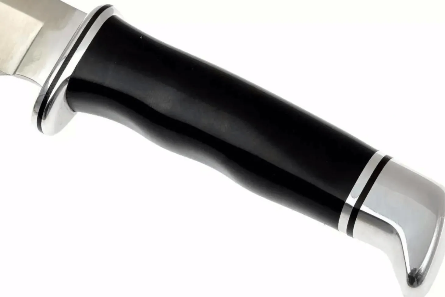 Couteau Buck 103 Skinner 0103BKS lame 10,2cm manche résine phénolique noir/alu avec étui en cuir