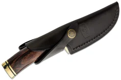 Couteau Buck 191 Zipper 0191BRG lame guthook 10,5cm manche bois de noyer + étui cuir