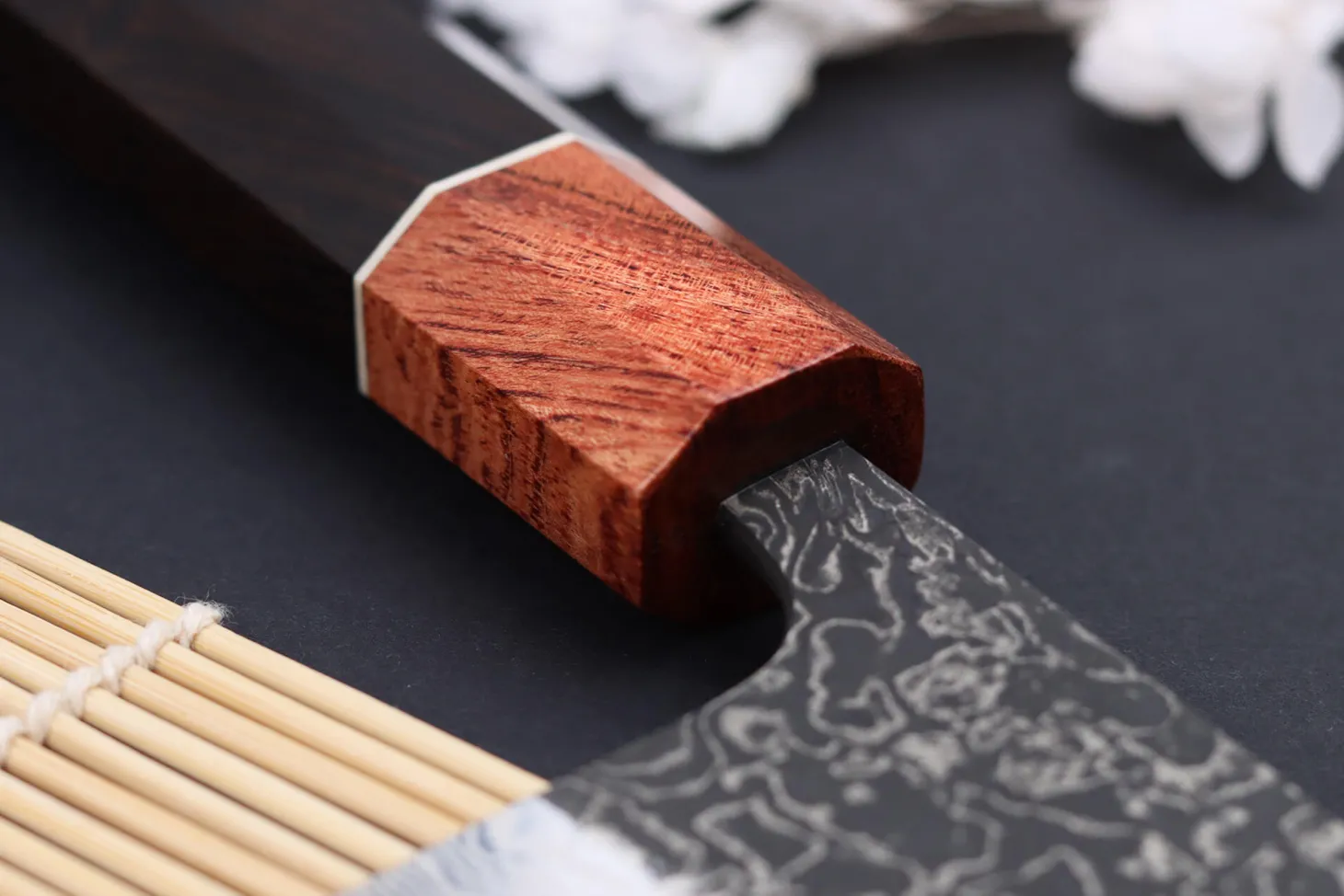 Couteau bunka 16,5cm japonais artisanal Masashi Yamamoto SLD Kuro damas