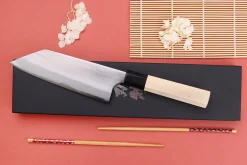 Couteau bunka 16,5cm japonais artisanal Naoki Mazaki WS2 poli