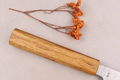 Couteau bunka 16,5cm japonais artisanal Sakai Kikumori TS10 en chêne