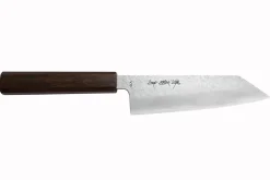 Couteau bunka 16,5cm japonais artisanal Sakai Kikumori TS10 en chêne noir
