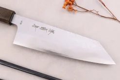 Couteau bunka 16,5cm japonais artisanal Sakai Kikumori TS10 en chêne noir