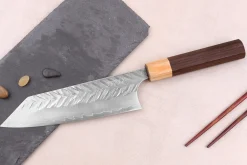 Couteau bunka 16,5cm japonais artisanal Yoshimi Kato SPG Strix V-Tsuchime