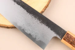 Couteau bunka 18cm japonais artisanal Hado Sumi B1D manche en cerisier