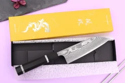 Couteau bunka 16,5cm japonais artisanal Yuzo Kanko Damas SG2