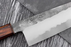 Couteau bunka 18cm japonais artisanal Hado Kirisame Shirogami