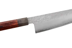 Couteau bunka 17cm japonais artisanal Hado Shiosai VG10 manche bois de pakka
