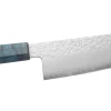 Couteau bunka 17cm japonais artisanal Hado Shiosai VG10 manche bleu