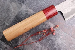 Couteau bunka japonais artisanal Tsunehisa Aogami Super martelé 17cm