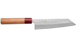 Couteau bunka japonais artisanal Tsunehisa Aogami Super martelé 17cm