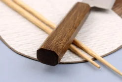 Couteau bunka japonais artisanal Wusaki Unagi AUS10 damas 17,5cm manche chêne