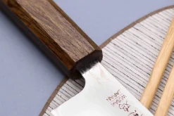Couteau bunka japonais artisanal Wusaki Unagi AUS10 damas 17,5cm manche chêne
