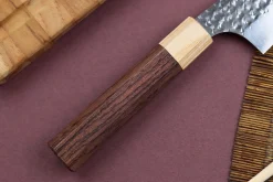 Couteau bunka japonais artisanal martelé Yu Kurosaki senko 16.5cm acier SG2