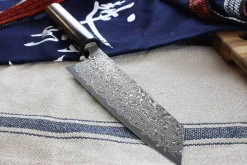 Couteau bunka japonais artisanal Yoshimi Kato 16.5cm VG10 Nickel Damascus