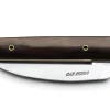 Couteau Cap Horn pliant acier inox Z100 manche bois d'ébène 12cm