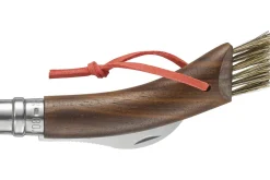 Couteau à champignon Opinel N°08 noyer noir + brosse intégrée + plumier