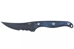 Couteau CRKT Clever Girl 2709B.CR lame semi-dentée 11,6cm manche G10 bleu et noir + étui