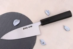 Couteau deba 15cm japonais artisanal Sakai Takayuki Aoniko