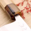 Couteau deba 15cm japonais artisanal Nakamura Kaishin Saku WS2 en magnolia