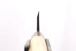 Couteau deba 15cm japonais artisanal Nakamura Kaishin Saku WS2 en magnolia