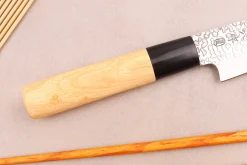 Couteau deba 12cm japonais Satake Cutlery Tsuchime en magnolia