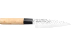 Couteau deba 12cm japonais Satake Cutlery Tsuchime en magnolia