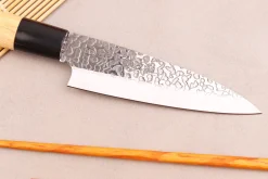 Couteau deba 12cm japonais Satake Cutlery Tsuchime en magnolia