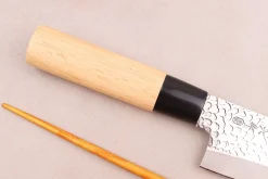 Couteau deba 15cm japonais Satake Cutlery Tsuchime en magnolia