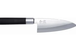 Couteau Deba japonais KAI Wasabi Black lame 15cm